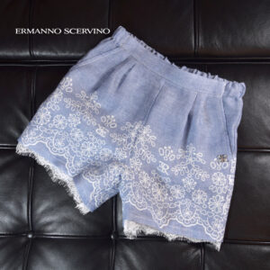【NEW】ERMANNO SCERVINO  キッズ リネン ショートパンツ